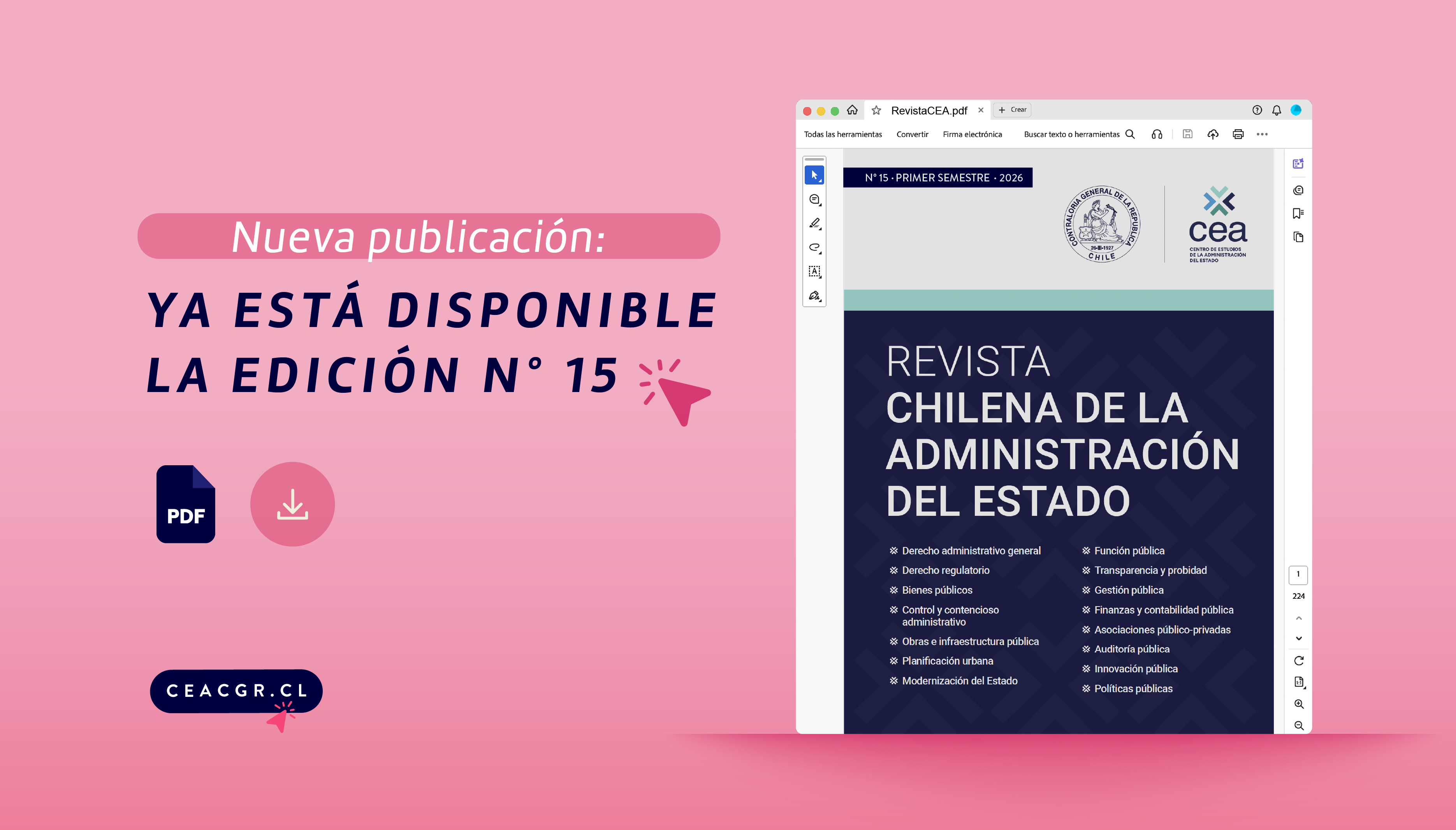 Revista Chilena de la Administración del Estado presenta su edición N.° 15 con foco en contratación pública, probidad e integridad institucional
