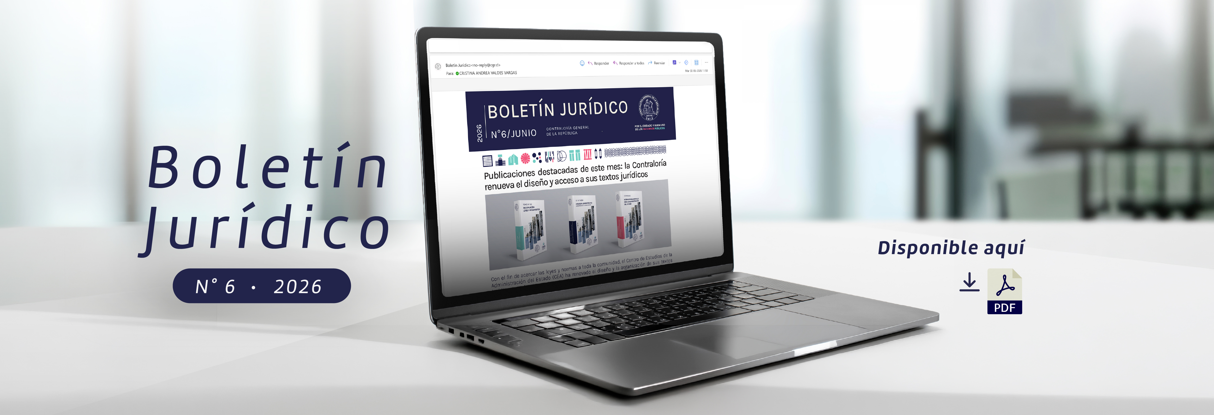 Disponible la sexta edición del Boletín Jurídico