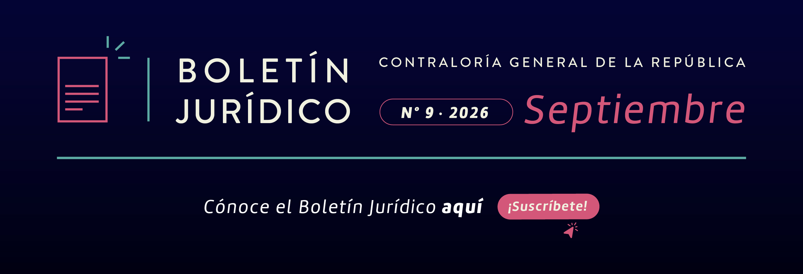 Boletín jurídico septiembre
